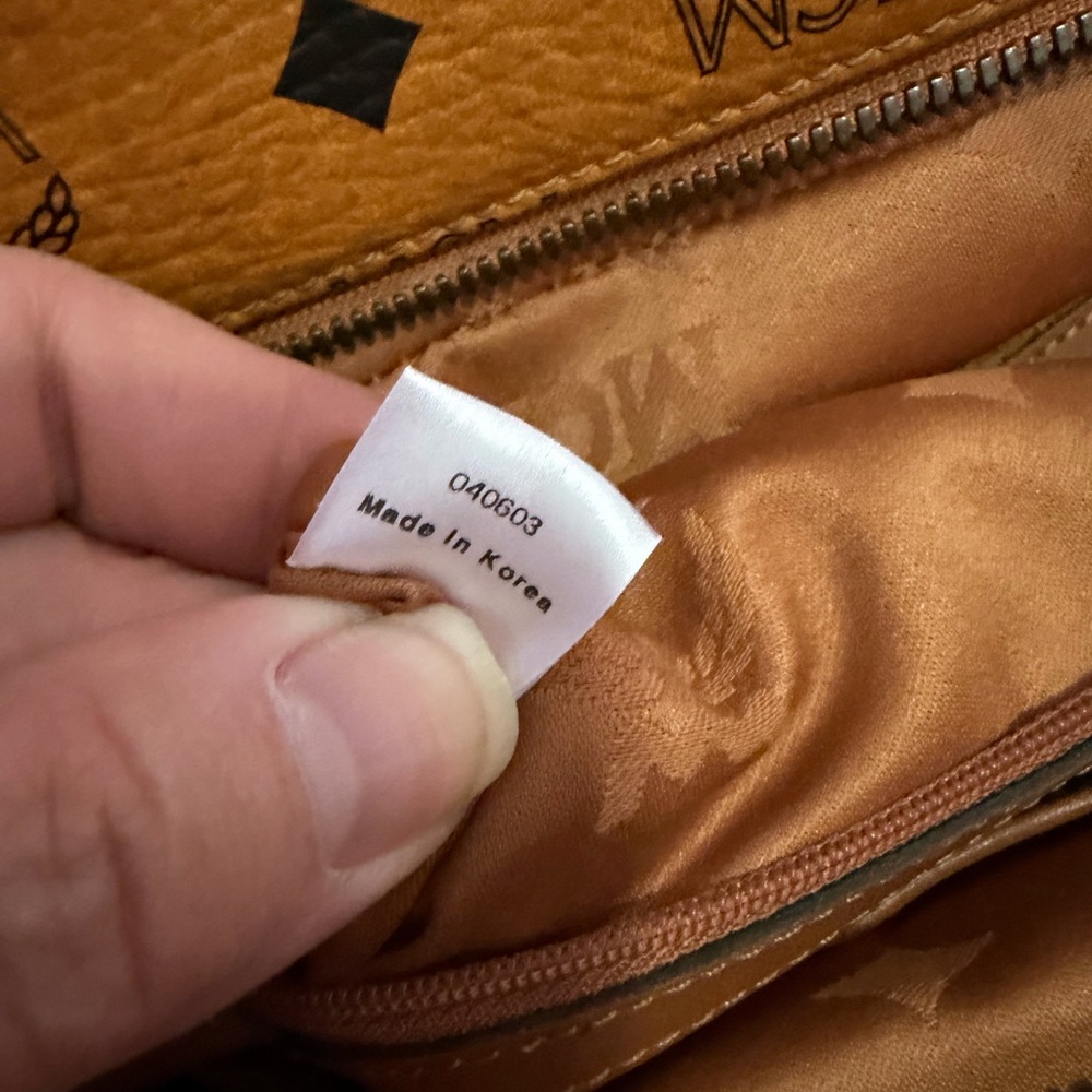 MCM Brown Leather Shoulder Bag - Picture 7 of 14